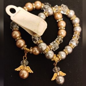 Two NWT Chloe Accessory Stretch Beaded Bracelets